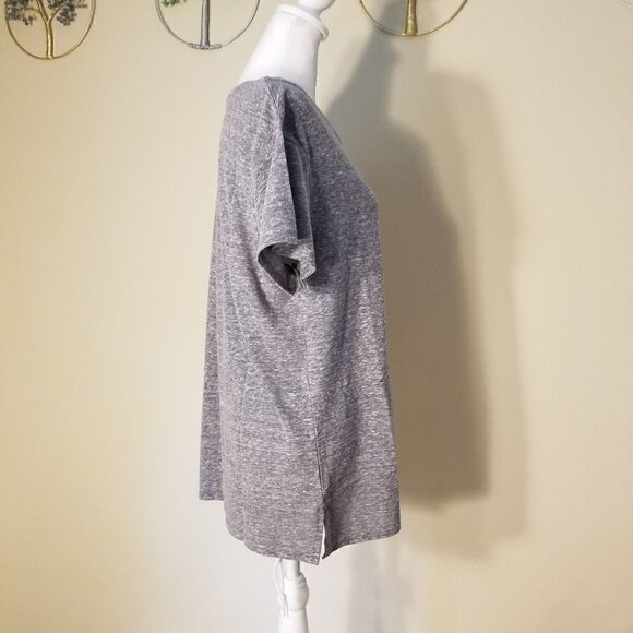 NWT! Modern Canvas Gray Good Vibes Tee L - Picture 8 of 8